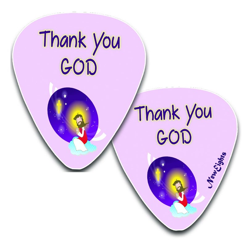 NewEights Christian Bible Verse Guitar Picks for Kids (12-pack) - FREE 1 Cute Guitar Pick Holder Wallet - Stocking Stuffers for Birthday Easter Sunday School Thanksgiving Christmas - Image 4